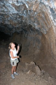 Huber in Galapagos Cave